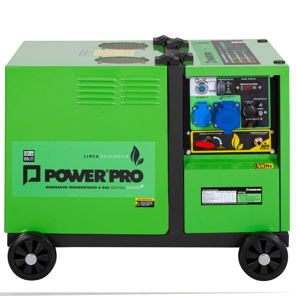 GENERADOR A GAS INSONORIZADO 4.4 KVA/ DG5000 4.4KVA