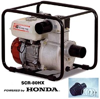 MOTOBOMBA GASOLINA DAISHIN SCR-80HX 5.5HP 3p M/HONDA 