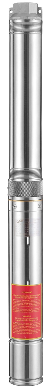 BOMBA DE POZO LEO 4XRm4/9-0.75 1HP 220V 11/4p 